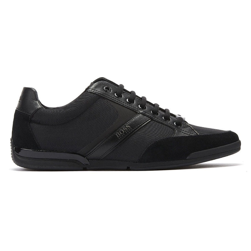 BOSS Saturn Mix Low Mens Black Trainers