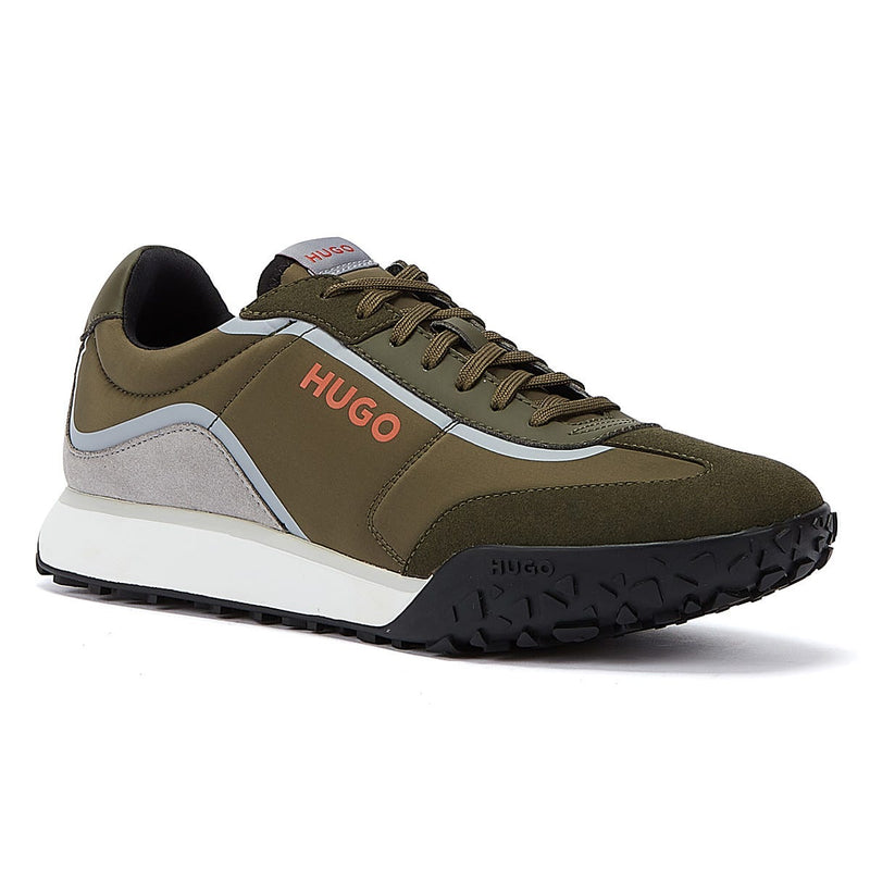 HUGO Casey Runn Mens Trainers Dark Green