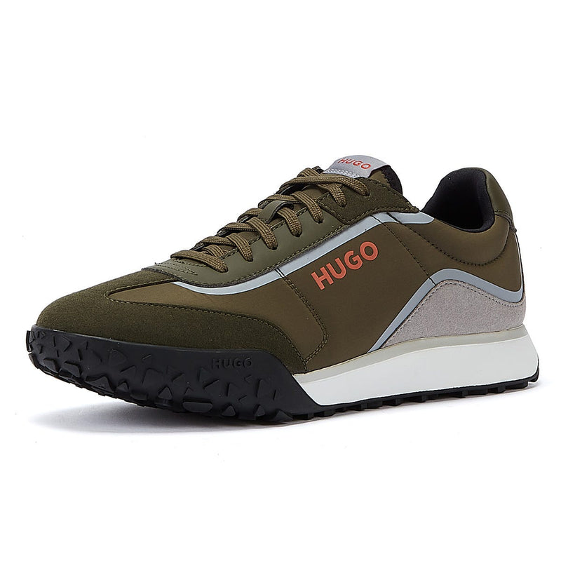 HUGO Casey Runn Mens Trainers Dark Green