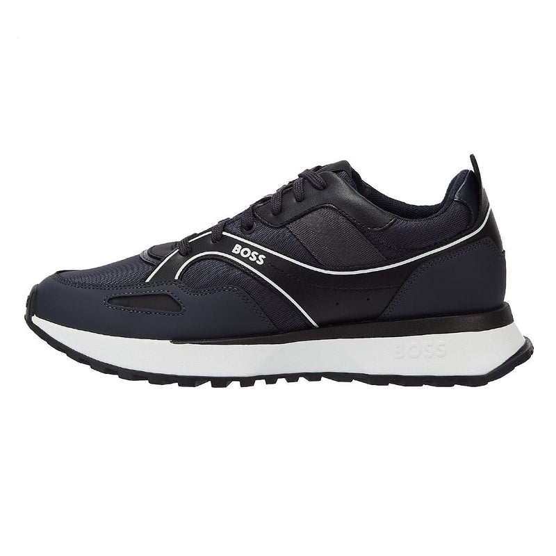 Boss Jonah Runn Mens Open Blue Trainers