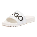 HUGO Match Mens White Slides