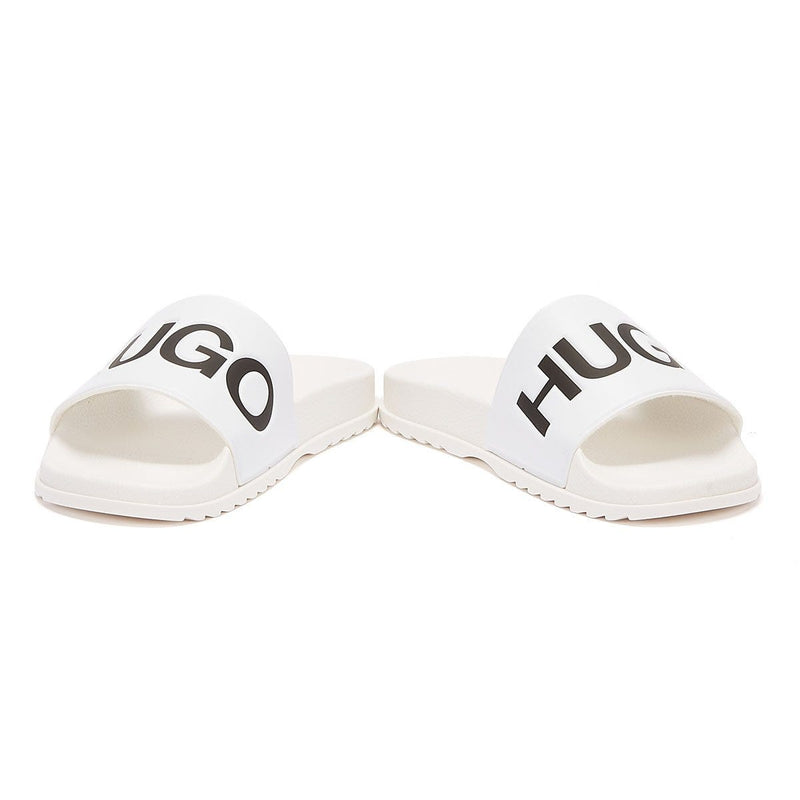 HUGO Match Mens White Slides