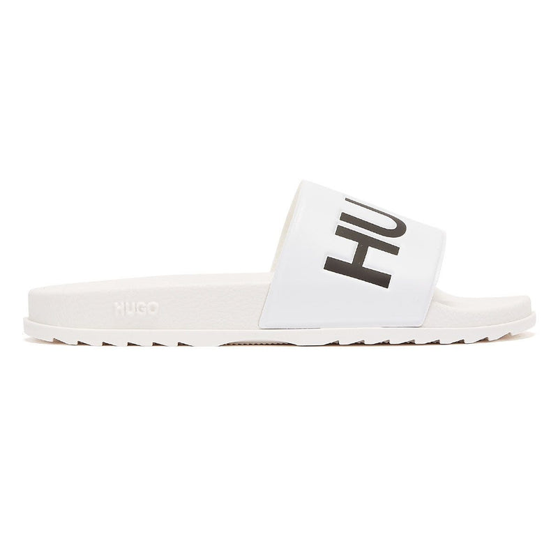 HUGO Match Mens White Slides