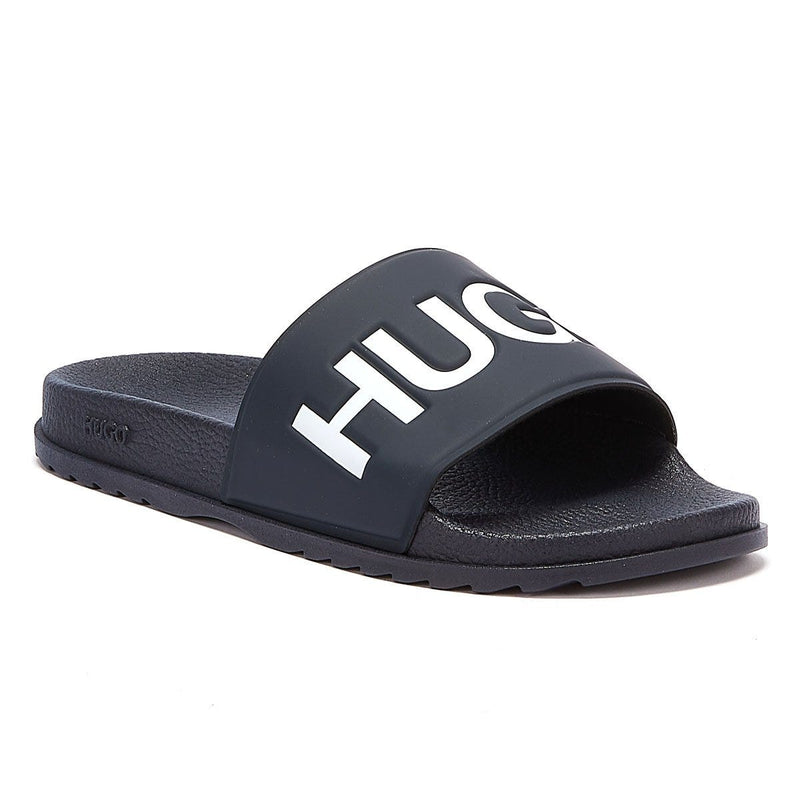 HUGO Match Mens Navy Slides