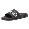 HUGO Match Mens Black Slides