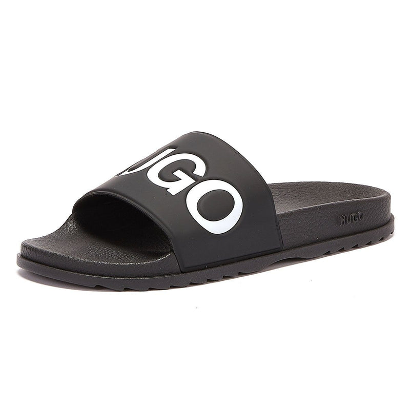 HUGO Match Mens Black Slides