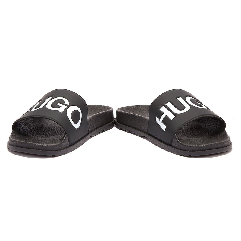 HUGO Match Mens Black Slides