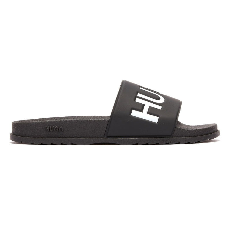 HUGO Match Mens Black Slides