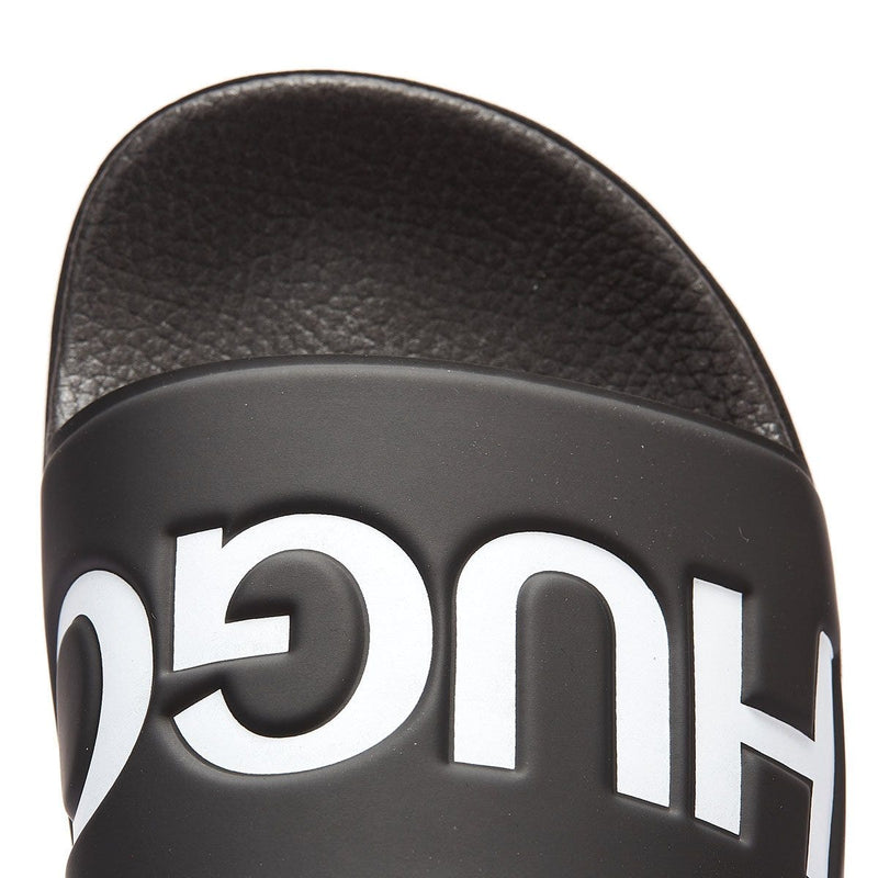 HUGO Match Mens Black Slides