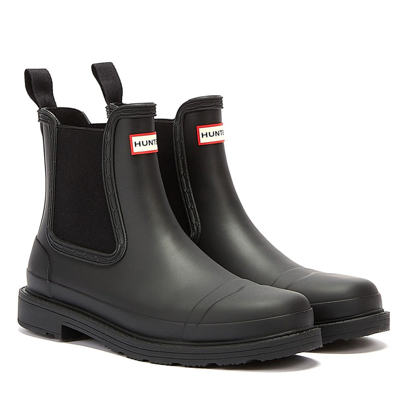 Hunter Commado Chelsea Bottes pour femmes, noires
