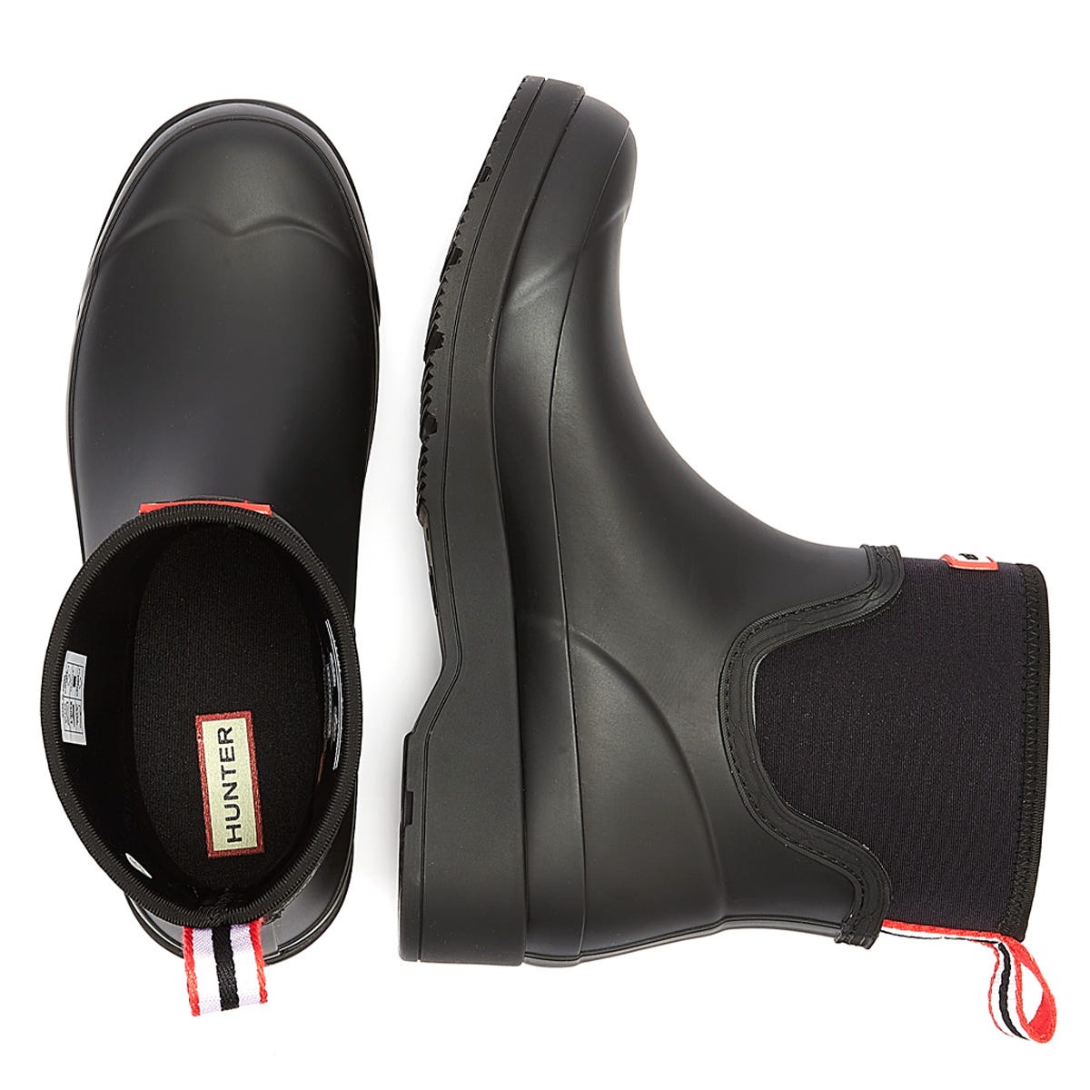 Hunter Play Synthetic Short Womens Black Boots