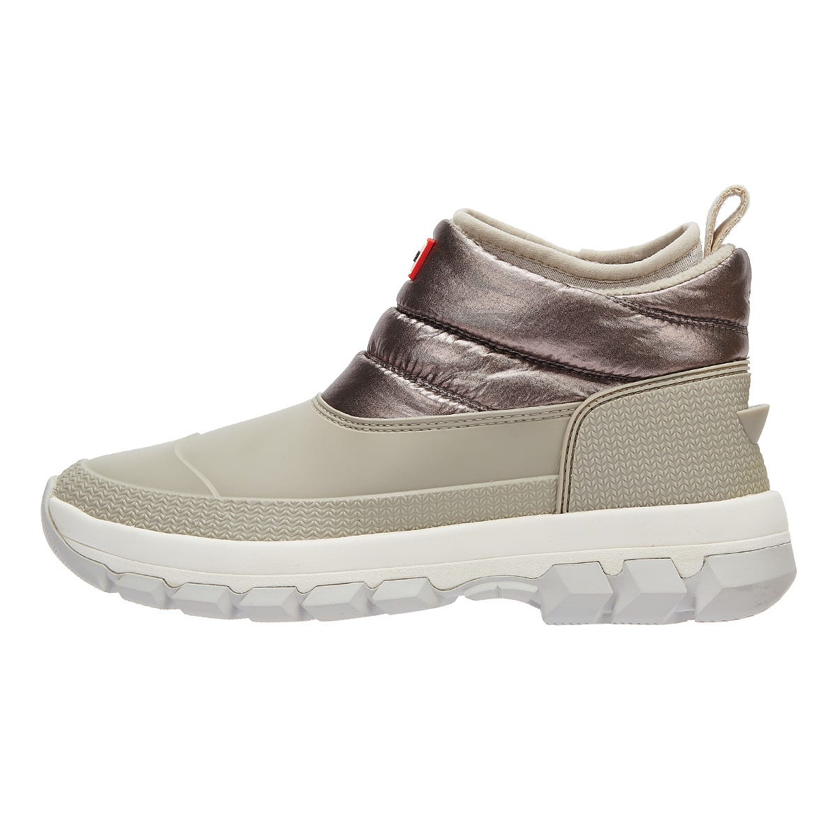 Hunter Original Insulated Snowboot Ankle Womens Silver / Grey Boots