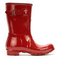 Hunter Original Gloss Short Bottes en caoutchouc rouges militaires pour femmes