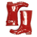 Hunter Original Gloss Short Bottes en caoutchouc rouges militaires pour femmes