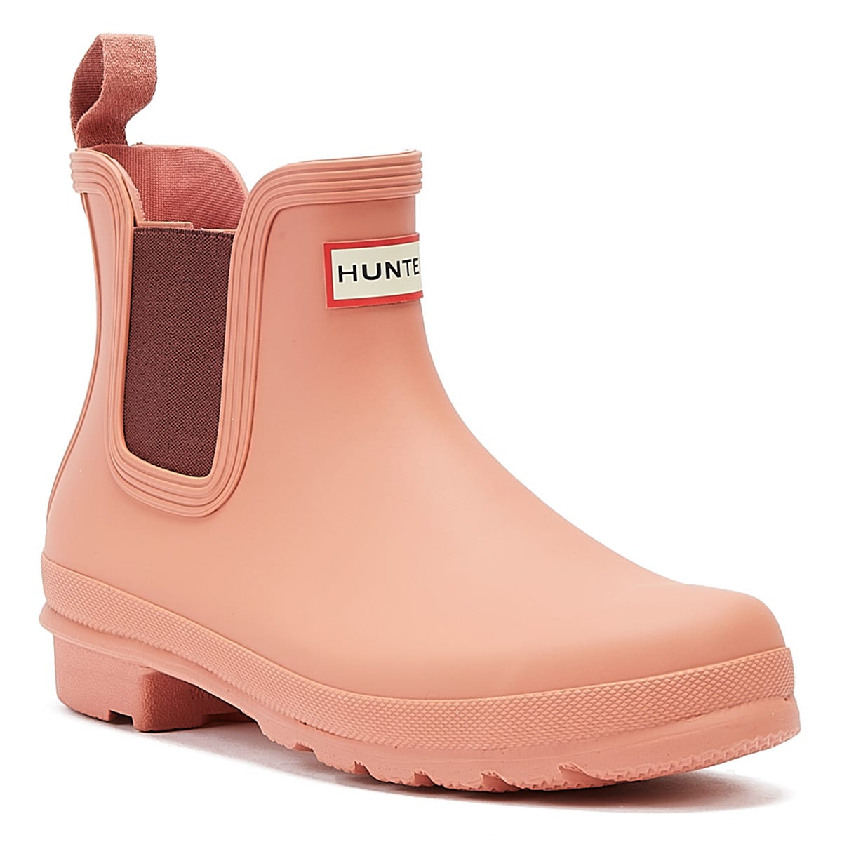Hunter Original Chelsea Womens Rough Pink Boots