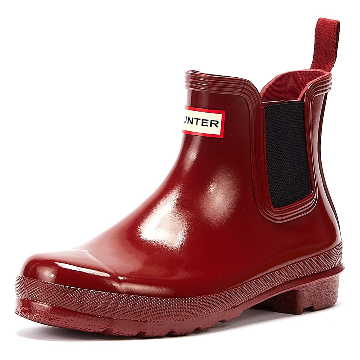 Hunter Original Chelsea Womens Fall Red / Black Boots