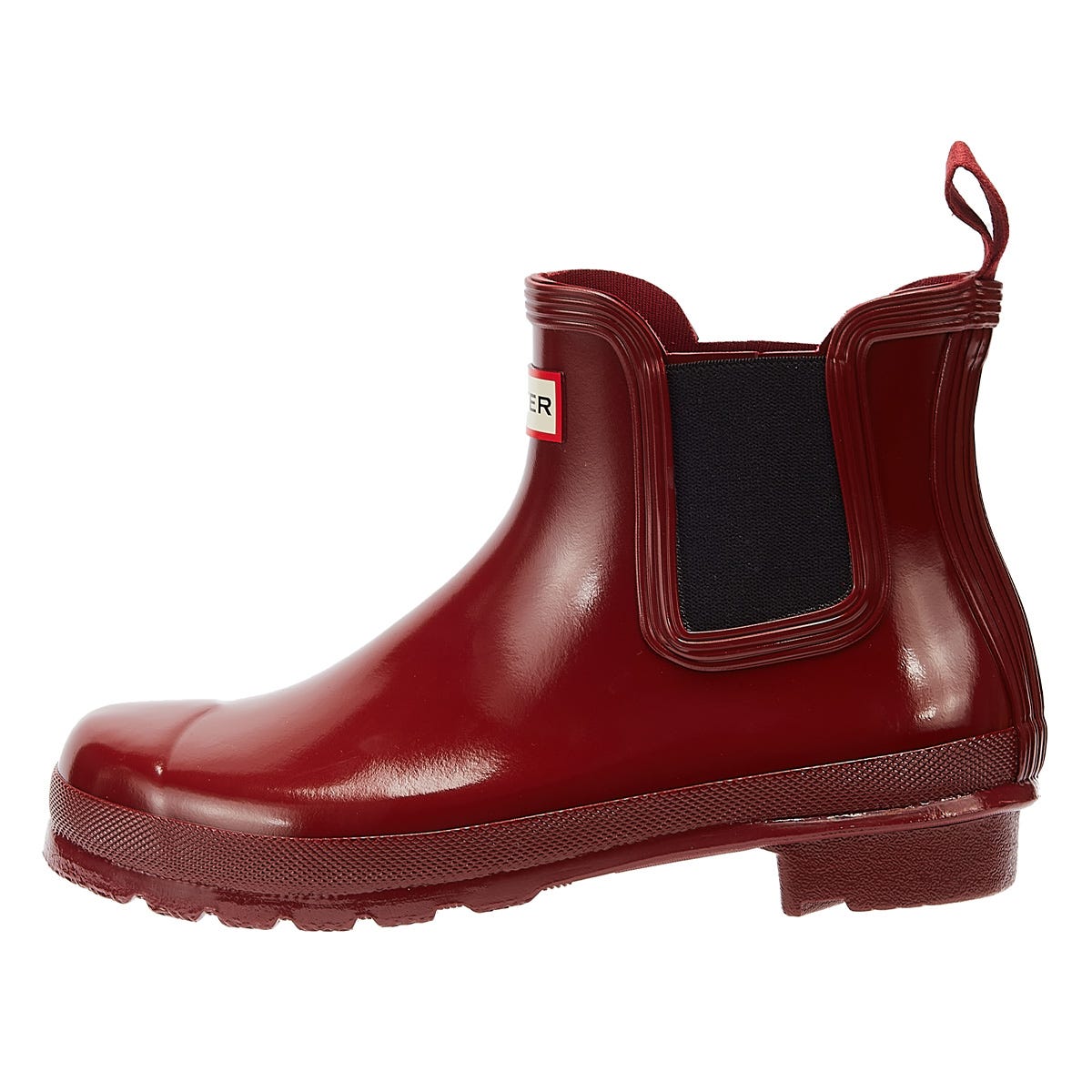 Hunter Original Chelsea Womens Fall Red / Black Boots