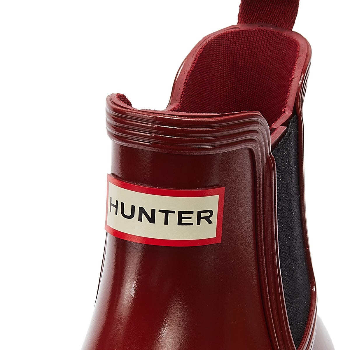 Hunter Original Chelsea Womens Fall Red / Black Boots