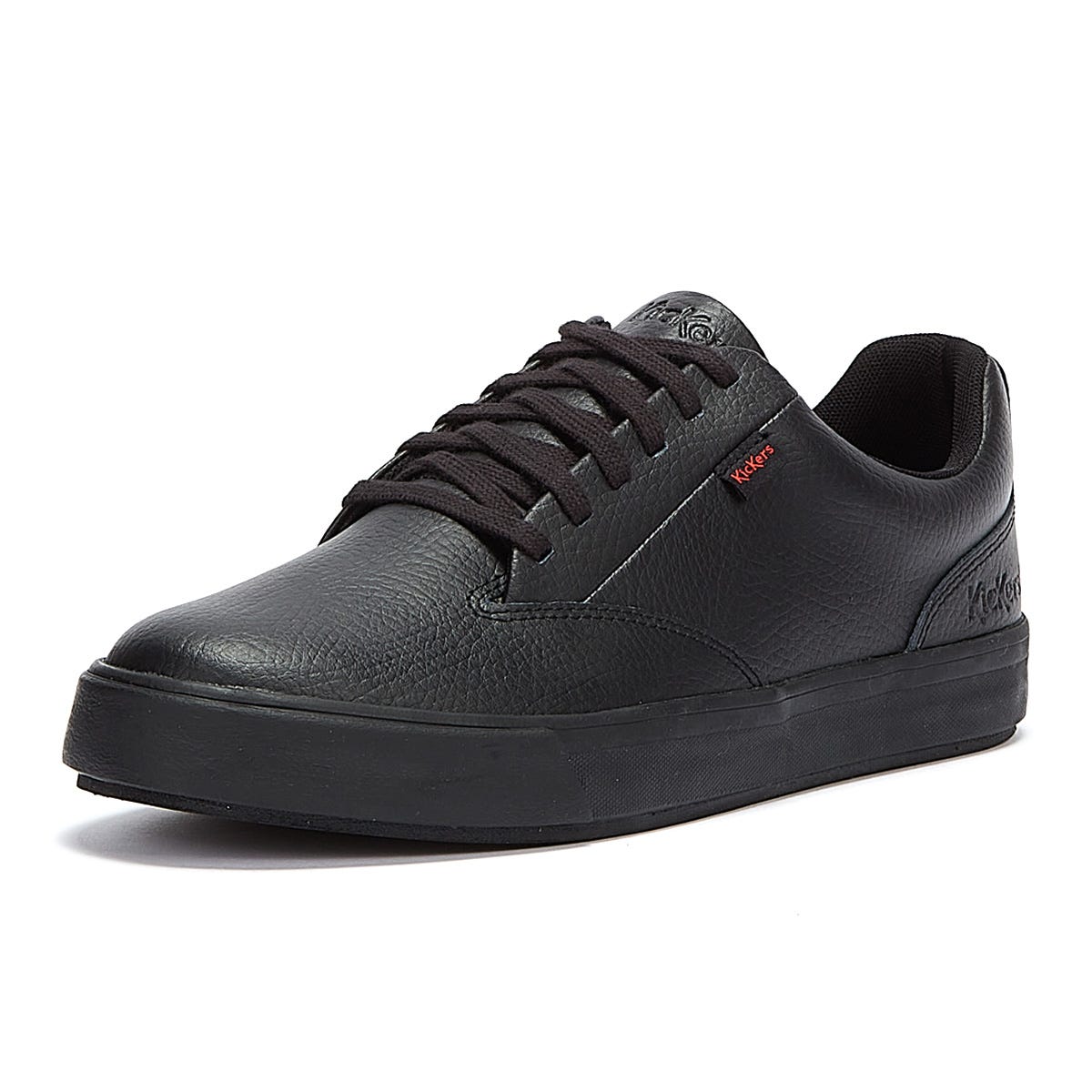 Kickers Tovni Tumble Leather Men Black Shoes