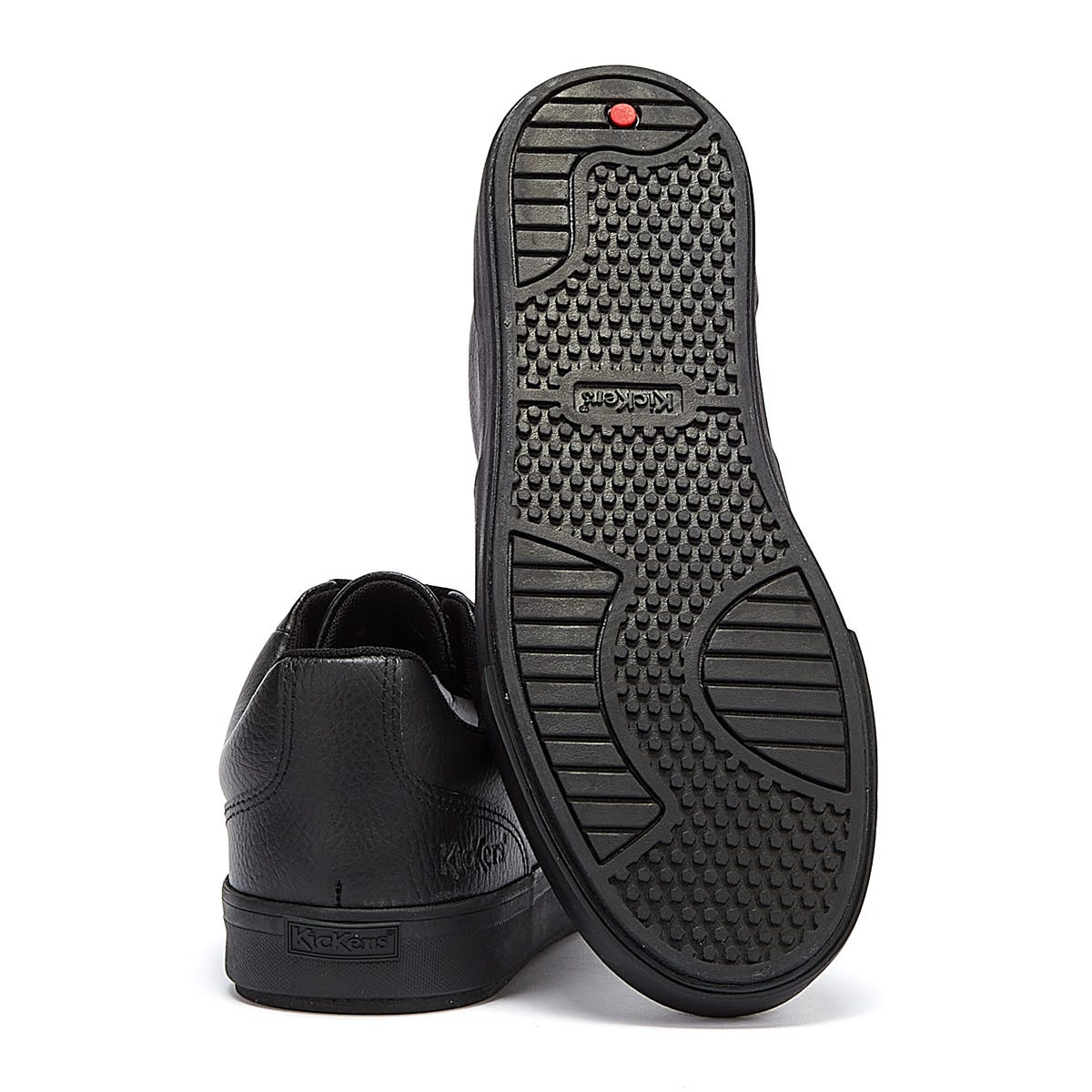 Kickers Tovni Tumble Leather Men Black Shoes