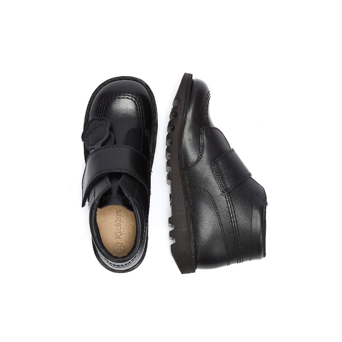 Kickers Infant Kick Kilo noir Bottes en cuir