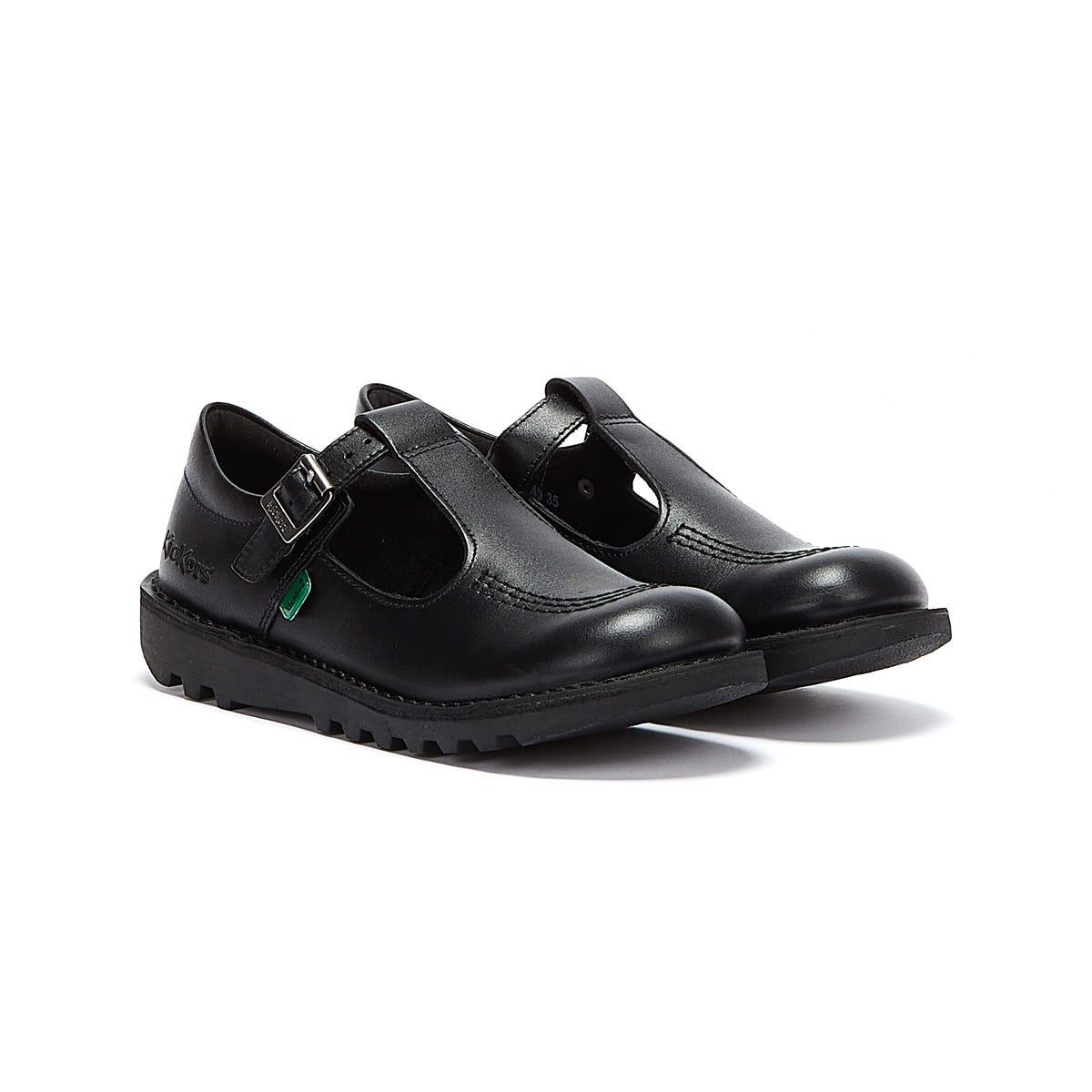 Kickers Kick T Junior Chaussures en cuir noir
