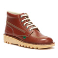 Kickers Kick Hi Bottes En Cuir Marron Clair Pour Homme