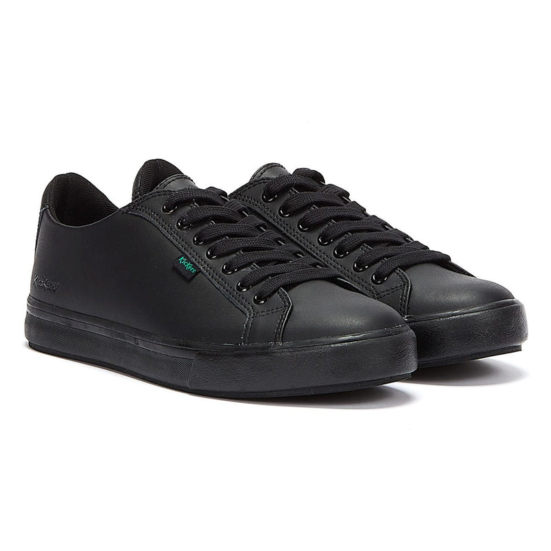 Kickers Noirs Cuir Tovni Lacer Trainers