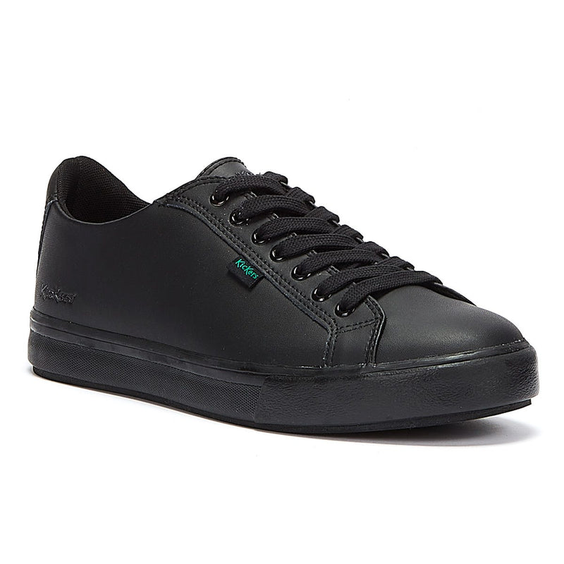 Kickers Noirs Cuir Tovni Lacer Trainers