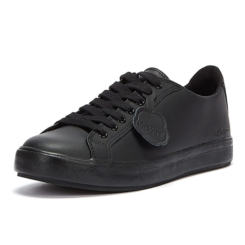 Kickers Noirs Cuir Tovni Lacer Trainers