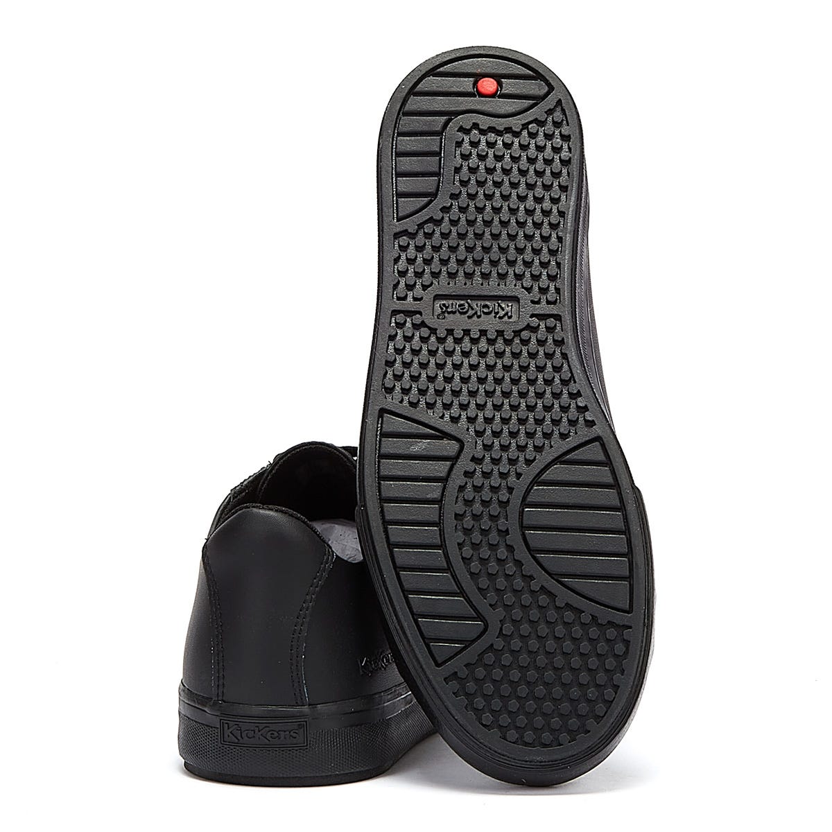 Kickers Noirs Cuir Tovni Lacer Trainers