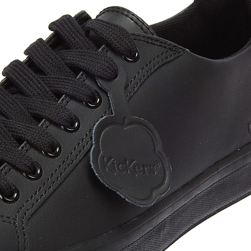 Kickers Noirs Cuir Tovni Lacer Trainers