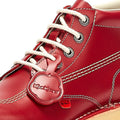 Kickers Kick Hi Bottes En Cuir Rouge Pour Homme