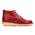 Kickers Kick Hi Bottes En Cuir Rouge Pour Homme