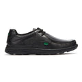 Kickers Reasan Lace Chaussures en cuir pour hommes noir