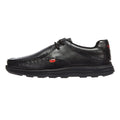 Kickers Reasan Lace Chaussures en cuir pour hommes noir