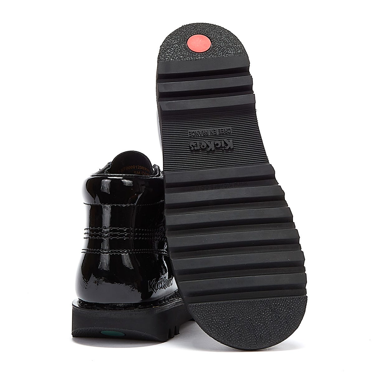 Kickers Kick Hi Bottes vernies noires pour femmes