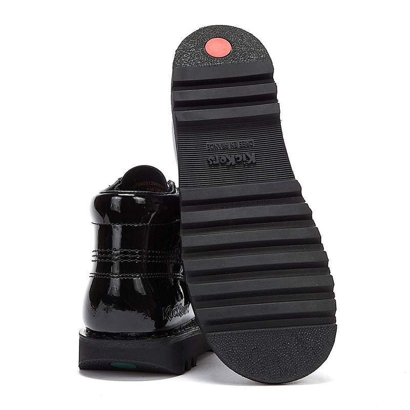 Kickers Kick Hi Bottes vernies noires pour femmes