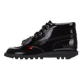Kickers Kick Hi Bottes vernies noires pour femmes