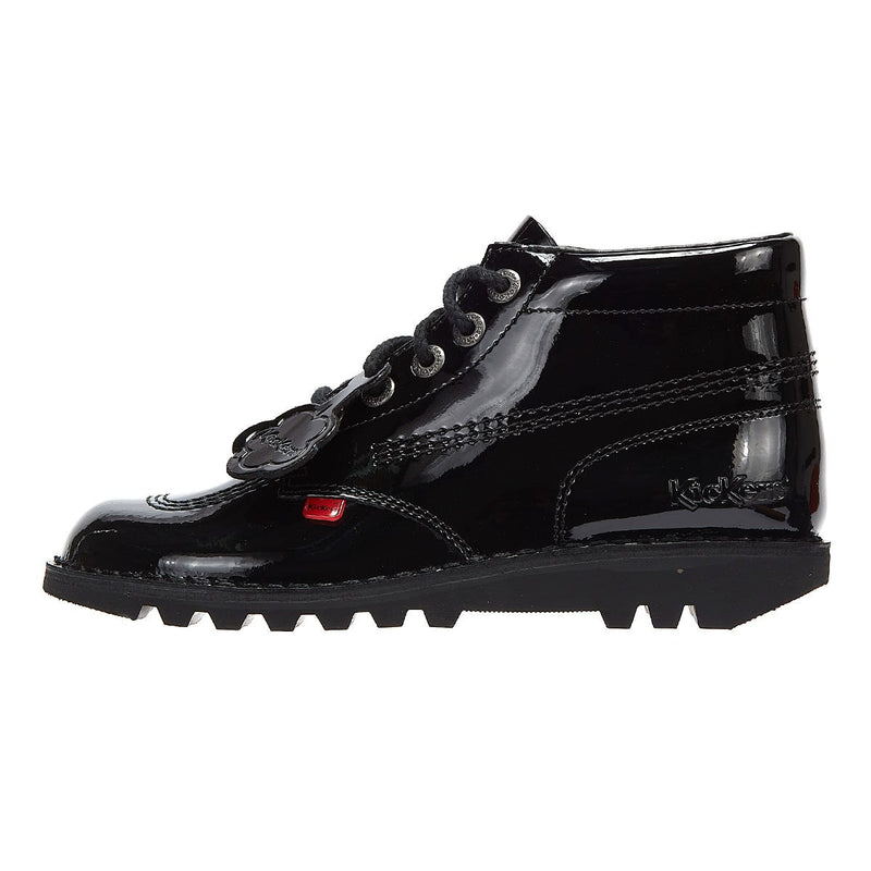 Kickers Kick Hi Bottes vernies noires pour femmes