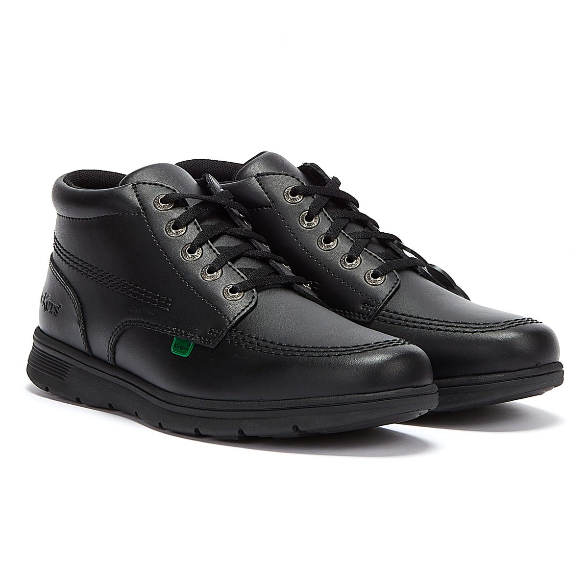 Kickers Kelland Lace Hi Bottes en cuir noir