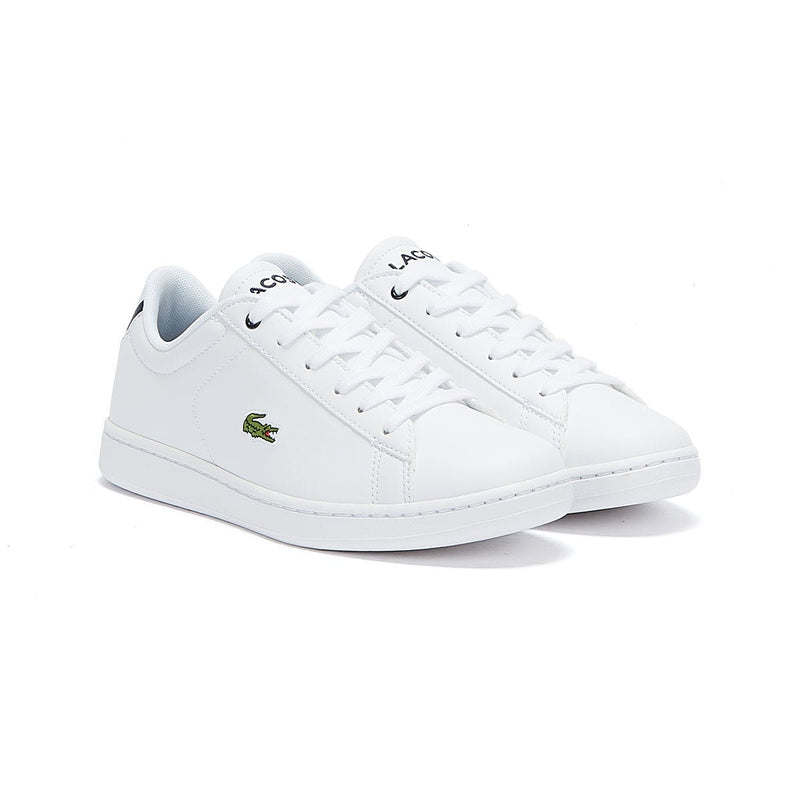 Lacoste Carnaby EVO BL 1 Junior White / Navy Trainers