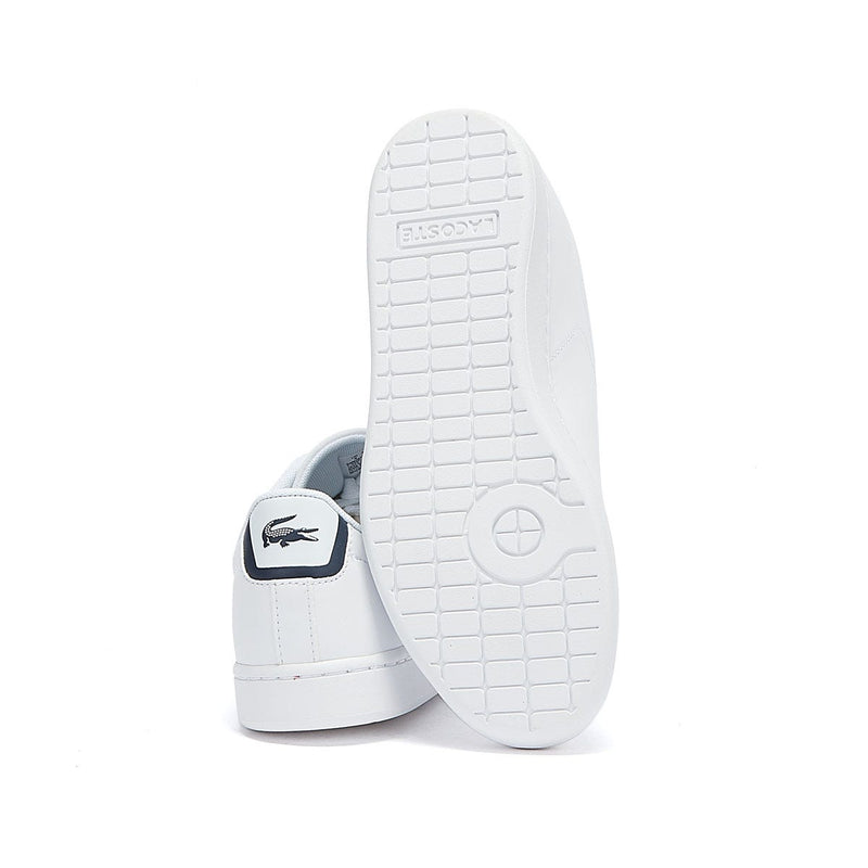 Lacoste Carnaby EVO BL 1 Junior White / Navy Trainers