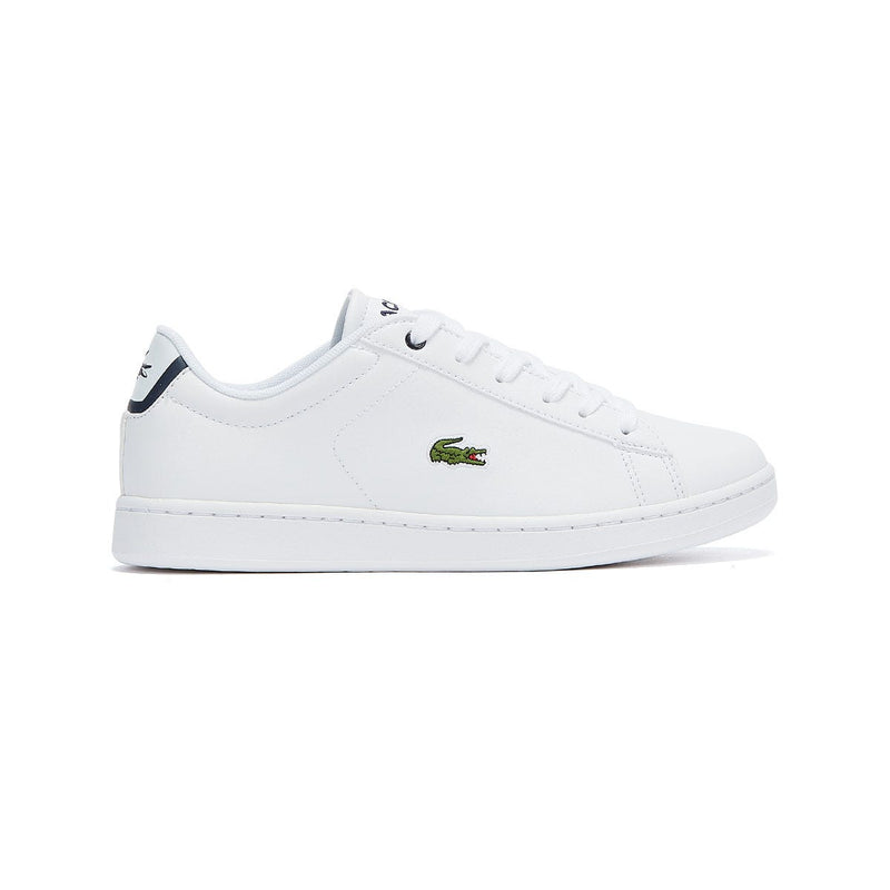 Lacoste Carnaby EVO BL 1 Junior White / Navy Trainers