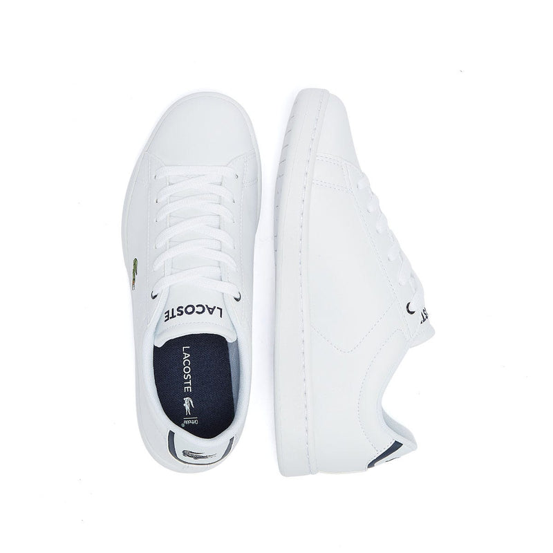 Lacoste Carnaby EVO BL 1 Junior White / Navy Trainers