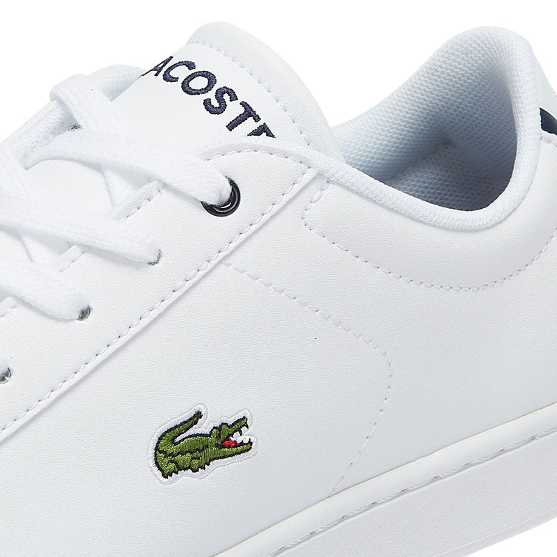 Lacoste Carnaby EVO BL 1 Junior White / Navy Trainers