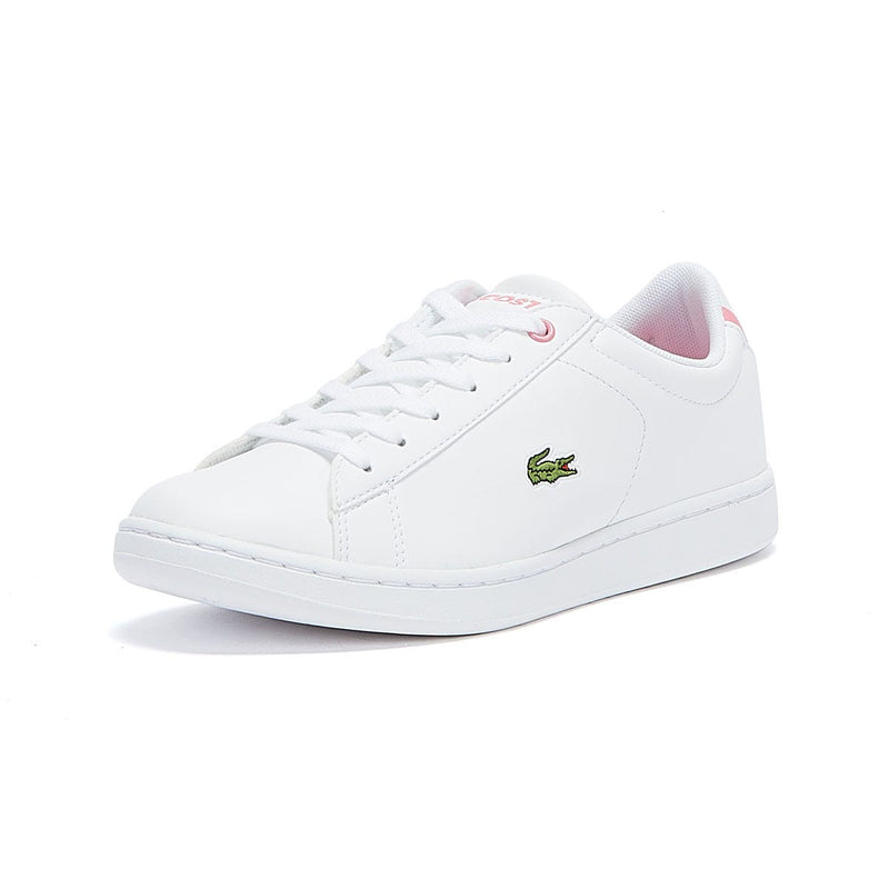 Lacoste Carnaby EVO BL 2 Junior White / Pink Trainers
