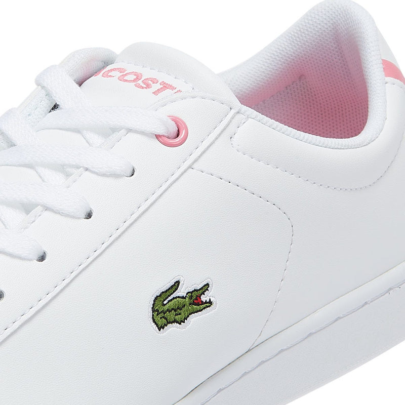 Lacoste Carnaby EVO BL 2 Junior White / Pink Trainers