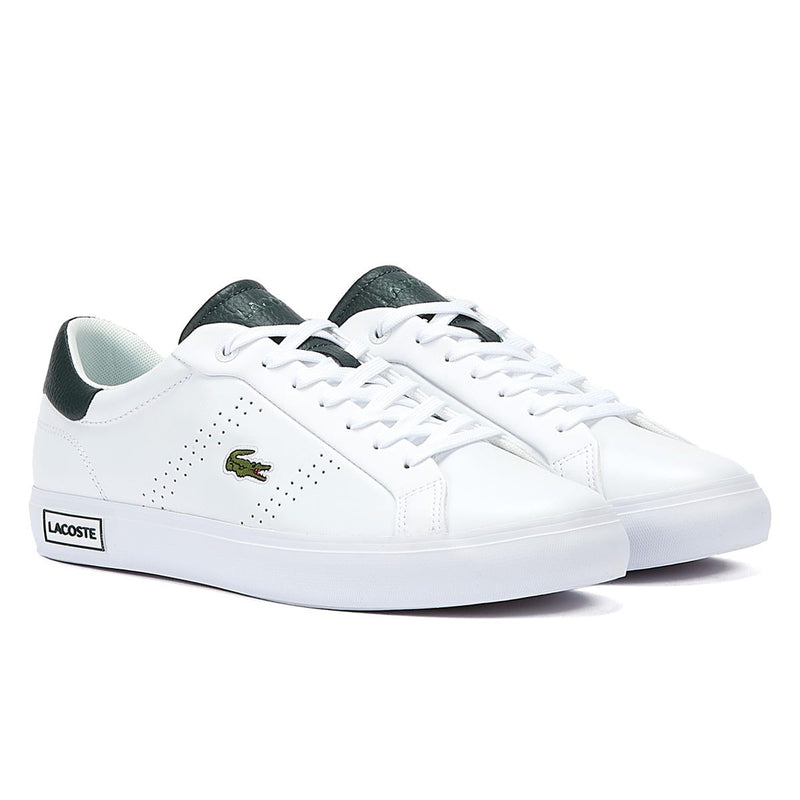 Lacoste Powercourt 2.0 123 1 SMA Mens White/Dark Green Trainers