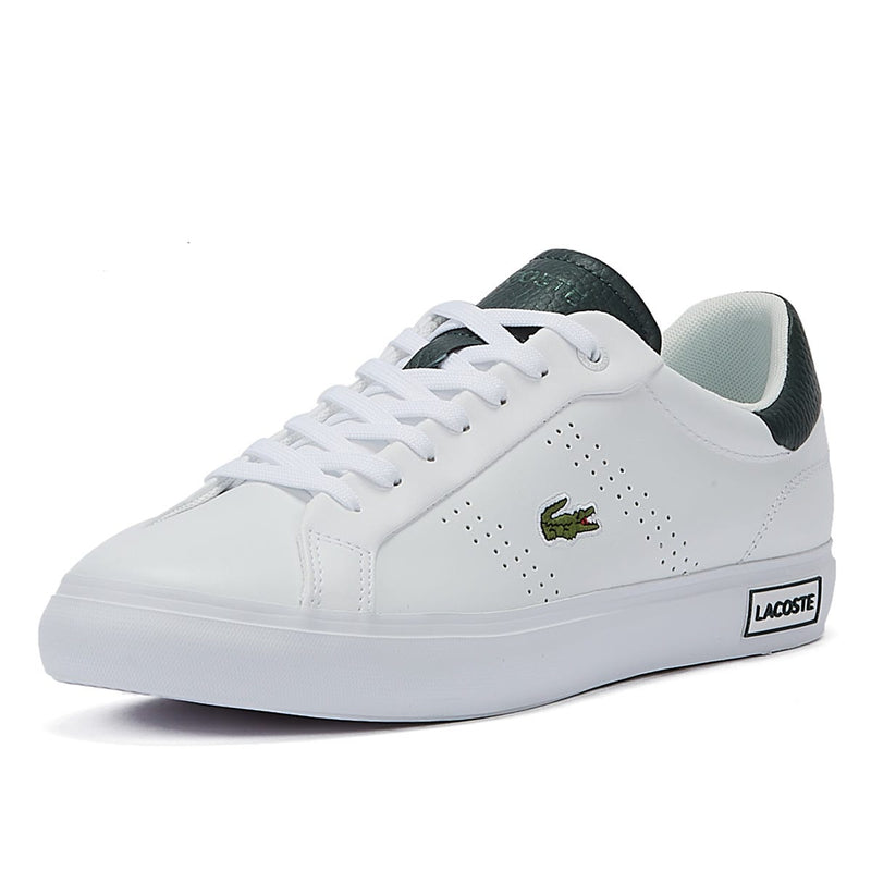 Lacoste Powercourt 2.0 123 1 SMA Mens White/Dark Green Trainers